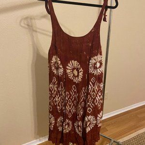 Free People Red Gauze Dress